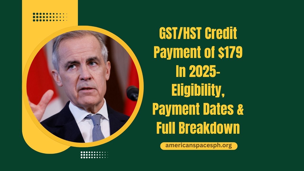 GST/HST Credit Payment of $179 In 2025- Eligibility, Payment Dates & Full Breakdown